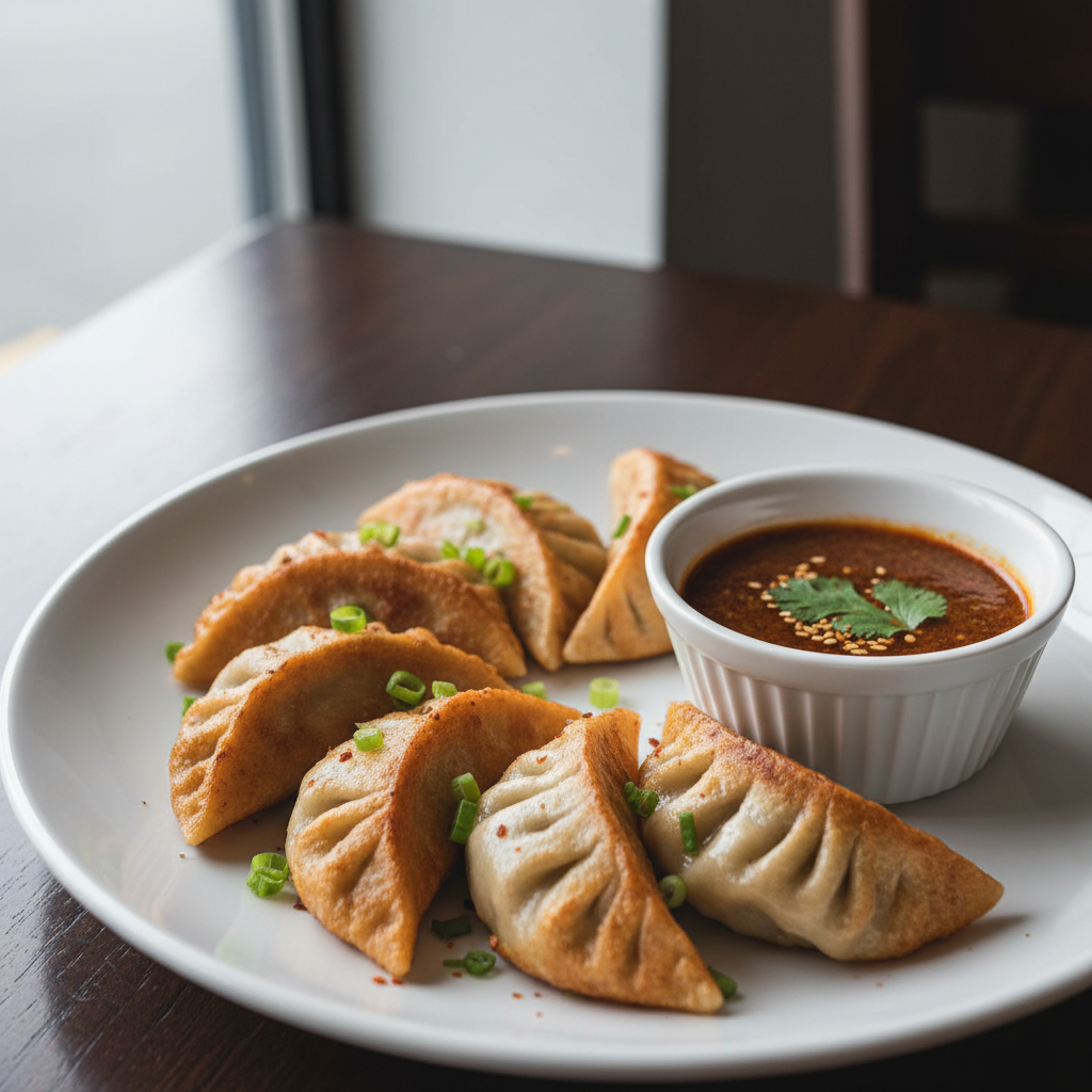 Crispy fried momos